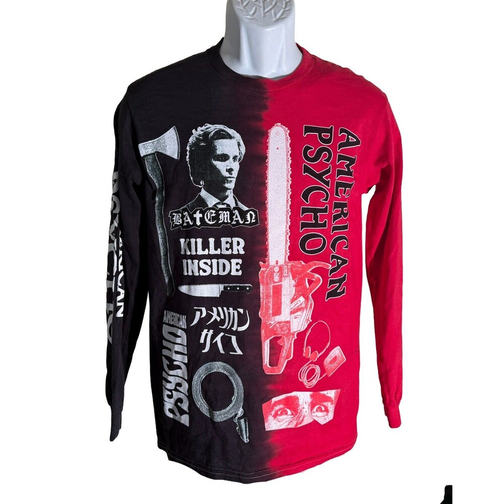 American Psycho "Killer Inside"‎ Adult Long Sleeve T-Shirt Bateman XS